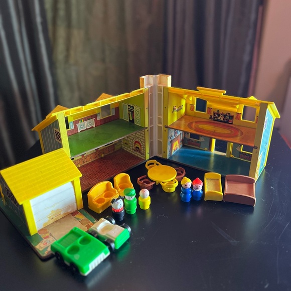 FISHER PRICE💥1969 VINTAGE~SOLD OUT💥PLAY FAMILY HOUSE#952 - Picture 8 of 12